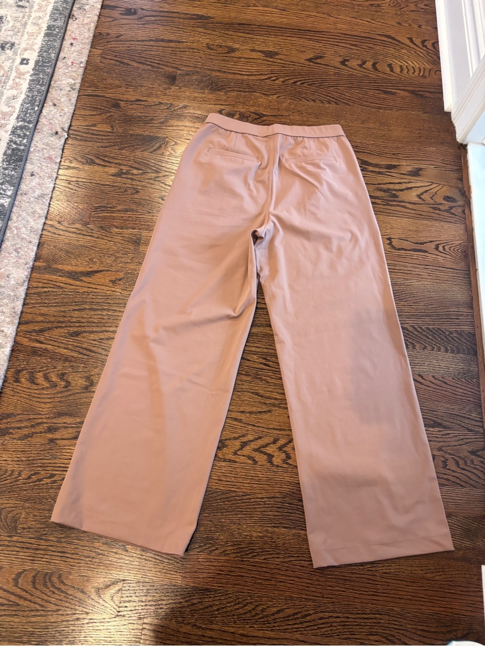 Halara Women’s M Regular Rose Tan High Waisted Wide Leg Pleated Work Pants